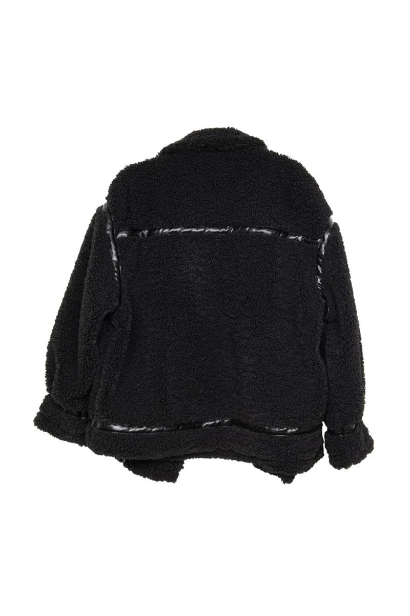 Black Sherpa Teddy Jacket