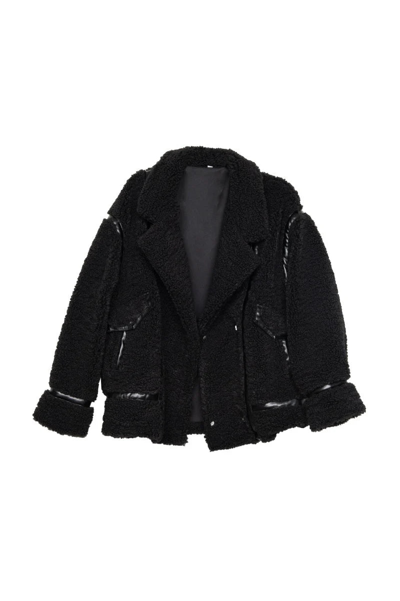 Black Sherpa Teddy Jacket